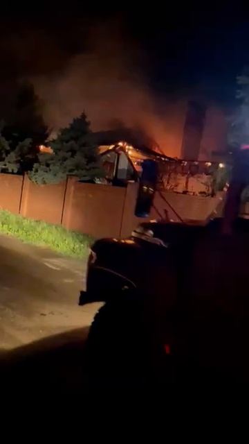 Пожар в станице Пластуновской 13.08.2021 смотреть онлайн