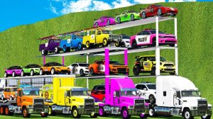 Машинки летают и прыгают! Развивающие мультики Машины помощники. Мультфильмы про машинки