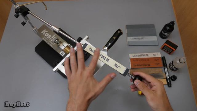 Первая ЗАТОЧКА НОЖА | Мой новый набор масляных точильных камней KosiM Be Stone 0A 89A оксид алюмини