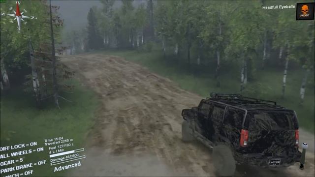 Spintires I Rudovozovo I Map Mod I Hummer H3 I PC Gameplay смотреть онлайн