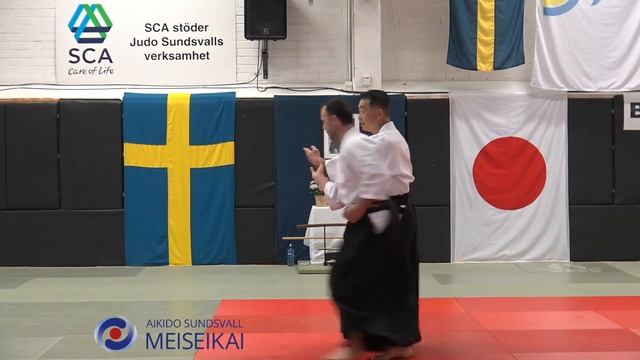 12 Aikido Gyaku Hanmi Uchikaiten Nage, Shishiya Sensei Sundsvall 2016