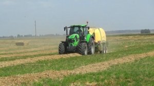 Прессование и уборка соломы в СПК «Гигант»: Новый пресс-подборщик Krone Big Pack 1270