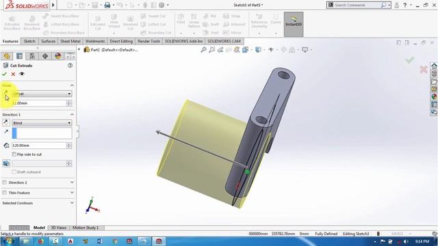 SolidWorks Tutorial - Free Exercise Video For Beginners - Request Part 10 смотреть онлайн