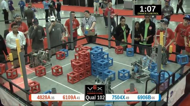 2015 VRC Sci Q102 - 4828A 6109A vs 7504X 6906B - 30 to 62 - VEX Worlds 2015 - Science Division смотреть онлайн
