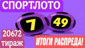 УДАЧА В ЧИСЛАХ! РАСПРЕД 7 ИЗ 49 , 25 АПРЕЛЯ 2025Г.