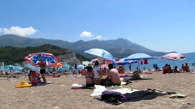 Черногория 2015 #37 | Пляж в Бечичи смотреть онлайн