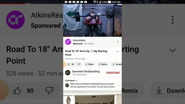 Basement Bodybuilding: "LIFTING SLAVE" Road To Fake 18" Arms 😂@BasementBodybuilding смотреть онлайн