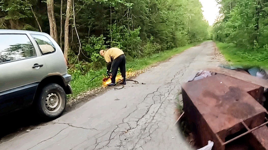 Коп металлолома,загрузили багажник битком! Поиск в загадочном лесу смотреть онлайн