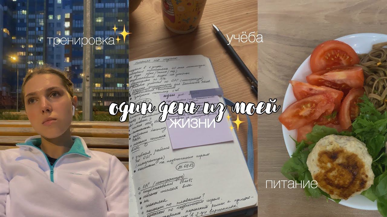 один день из моей жизни | учёба, тренировка, питание смотреть онлайн