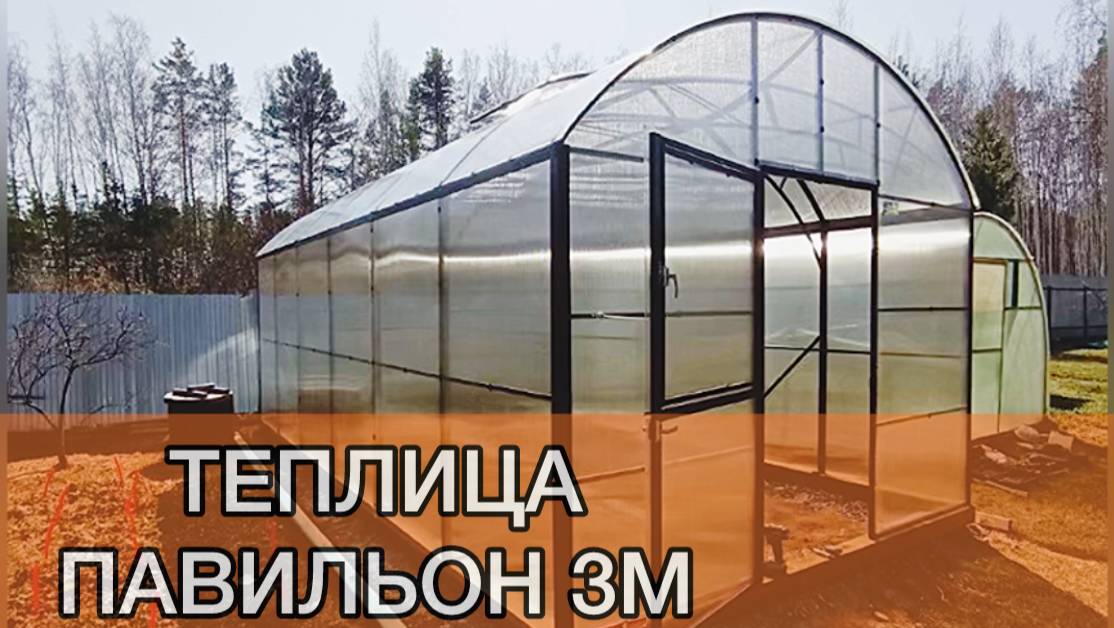 ТЕПЛИЦА С ВЫСОКИМИ СТЕНАМИ. ПАВИЛЬОН 3М
