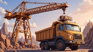 Песенка про ПОДЪЁМНЫЙ КРАН | Песенка про машинки | Мультики про машинки