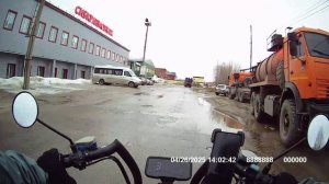 Катаюсь на электроскутере по Нижневартовску (промзона). 1 часть.