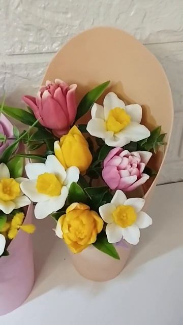 Букетики из мыла