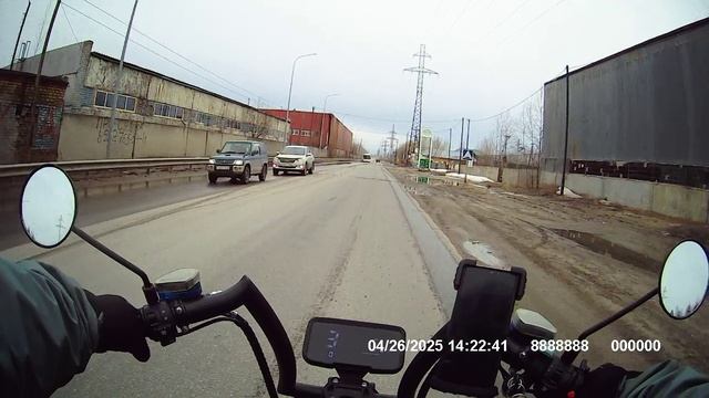 Катаюсь на электроскутере по Нижневартовску (промзона). 2 часть. смотреть онлайн