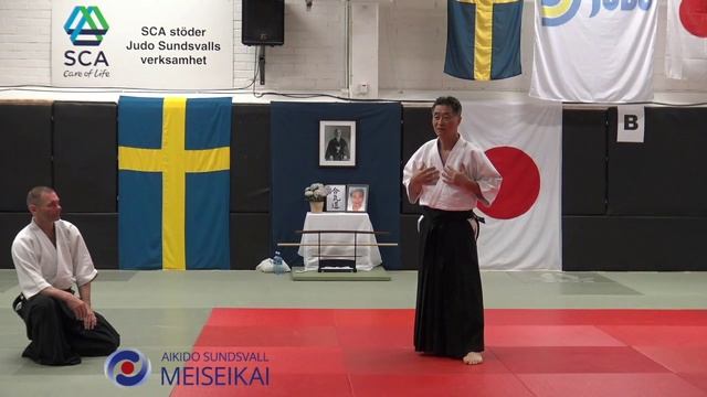 7 Aikido Ai Hanmi Nikyo, Shishiya Sensei Sundsvall 2016