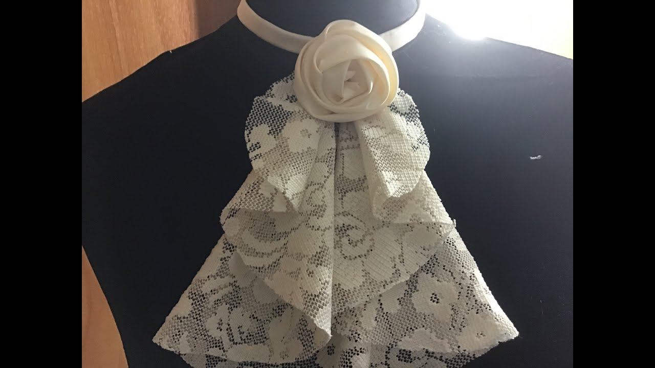 Нарядное жабо для девочки. смотреть онлайн
