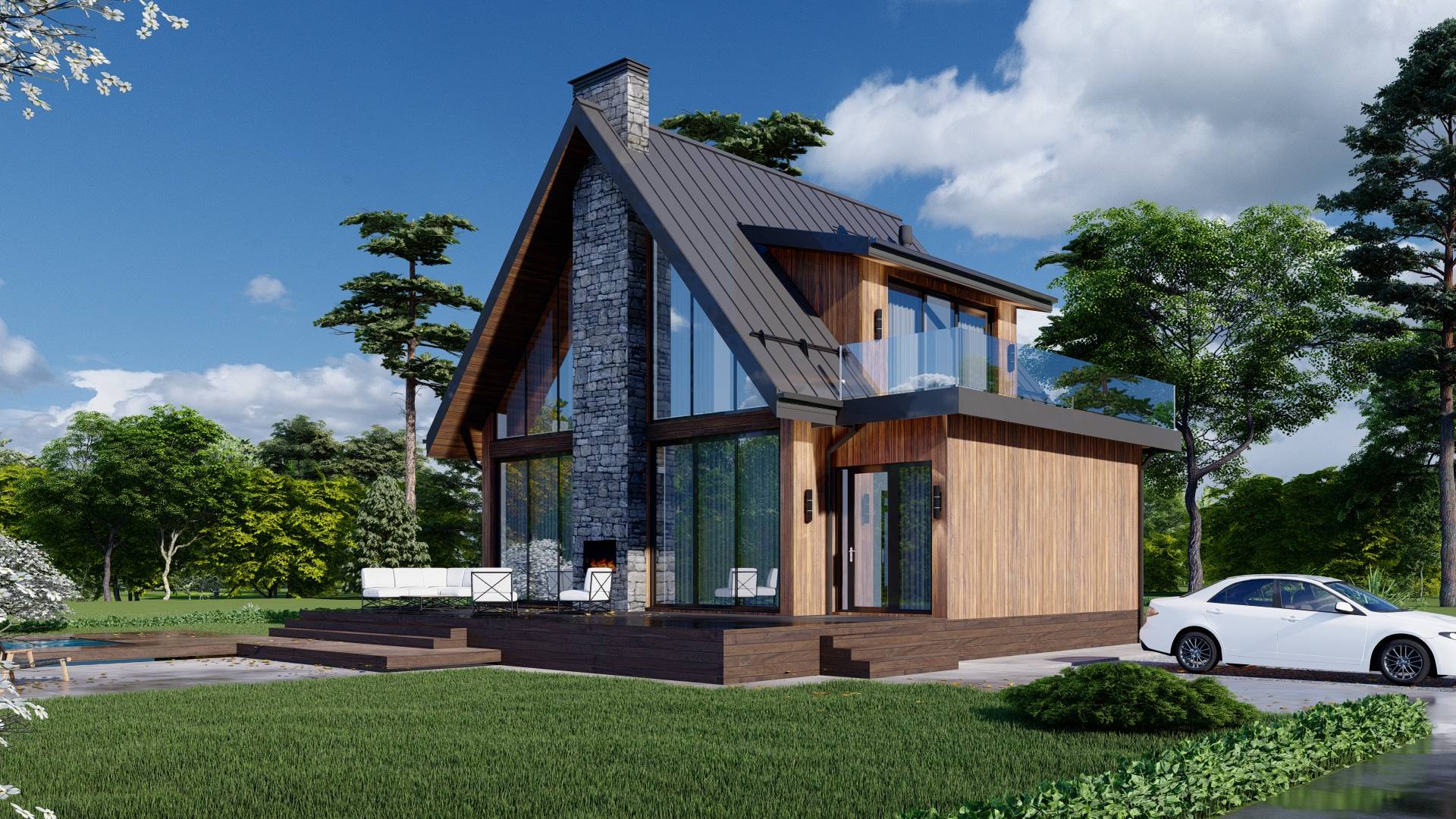 Проект каркасного дома смотреть онлайн