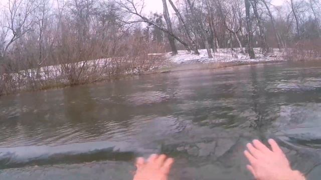 Киев. Гидропарк. Озеро. 29 марта 2023.