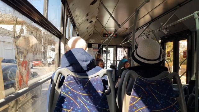 Севастопольский троллейбус на ЛАЗ Е183А1 №2036 на 9 маршруте 2 марта 2023г. смотреть онлайн