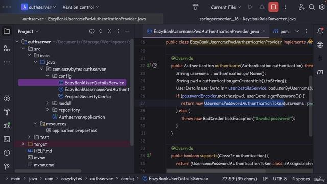 173 Updating Spring Auth Server to authenticate the end user using DB смотреть онлайн