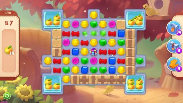 Homescapes.  648 уровень.