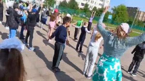 Зарядка в лагере