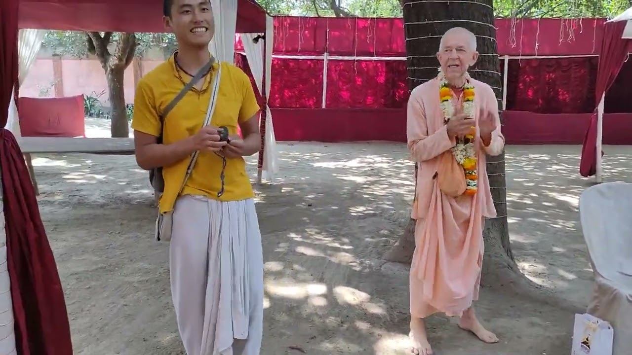 12.02.2023 -- Киртан и лекция на день явления Бхактисиддханты Сарасвати - Раджапур