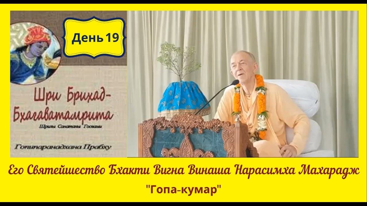 День 19 - 30.06.2020 - Брихад-Бхагаватамрита, часть 2, гл. 2 - ЕС БВВ Нарасимха Махарадж (англ-рус)