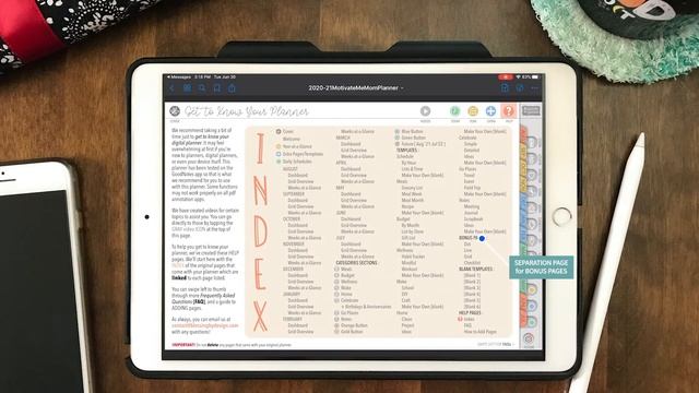 Get to Know Your Digital Planner - Motivate Me Mom Digital Planner BASICS смотреть онлайн