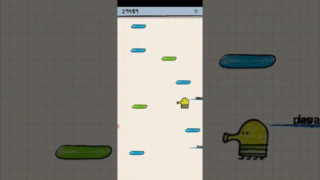 Играю в игру Doodle Jump / дудл джамп Продолжение на 5 лайков.