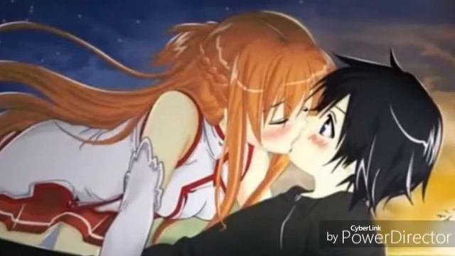 Аниме клип-Кирито и асуна  😍