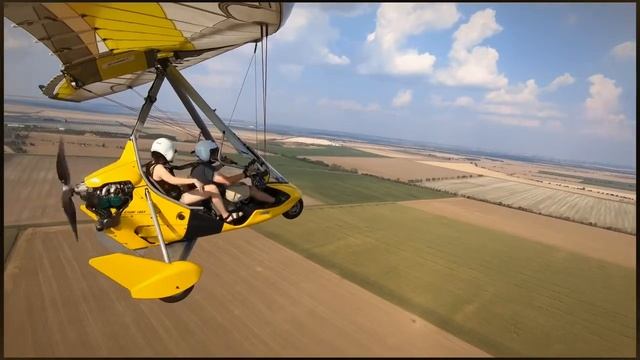 Nice Flight with UL-Trike Tanarg - real fun for my daughter - just watch смотреть онлайн