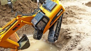 Спасаем экскаватор краном детское видео #самосвал #экскаватор #машинки #игрушки #детское