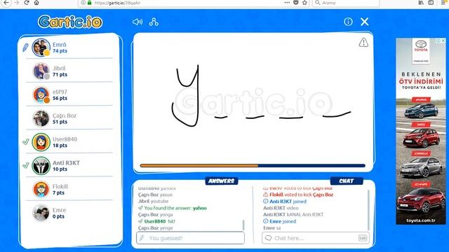 Gartic.io,Pika.io Beraber Oynadık :D