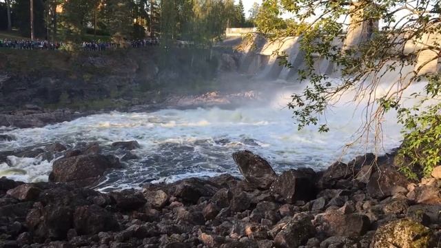 Спуск воды с дамбы Иматра 07.09.2019 смотреть онлайн