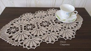 ОРИГИНАЛЬНАЯ ОВАЛЬНАЯ САЛФЕТКА КРЮЧКОМ. ЧАСТЬ 1