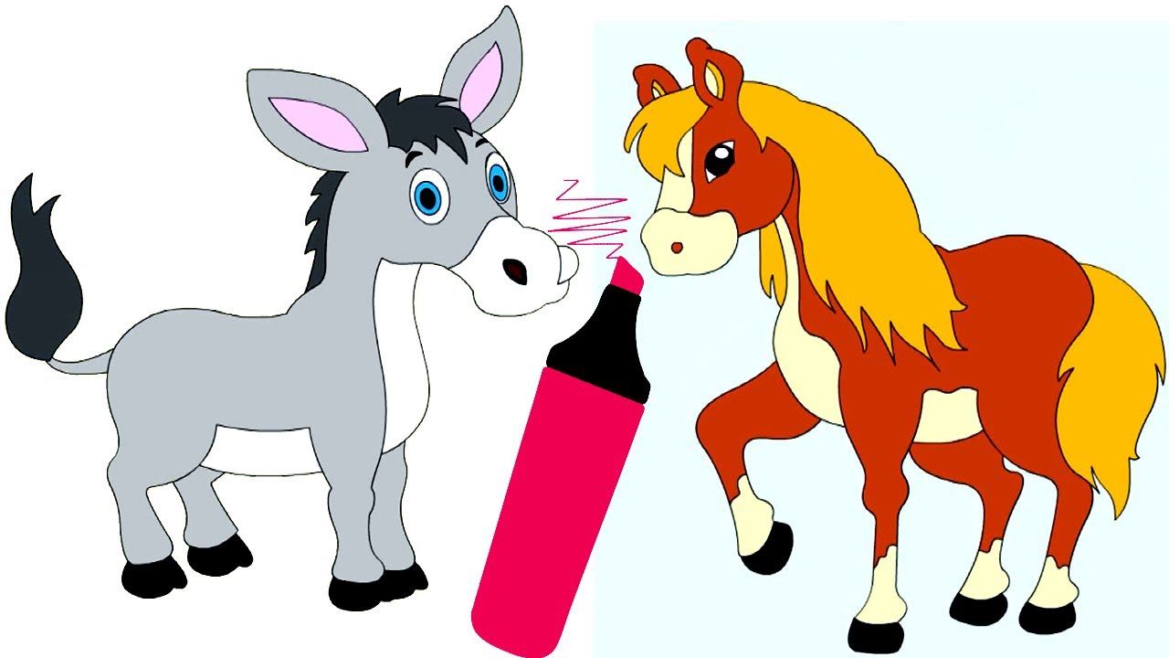 Мультик для малышей про животных. Раскраска, пазлы и любимые животные смотреть онлайн