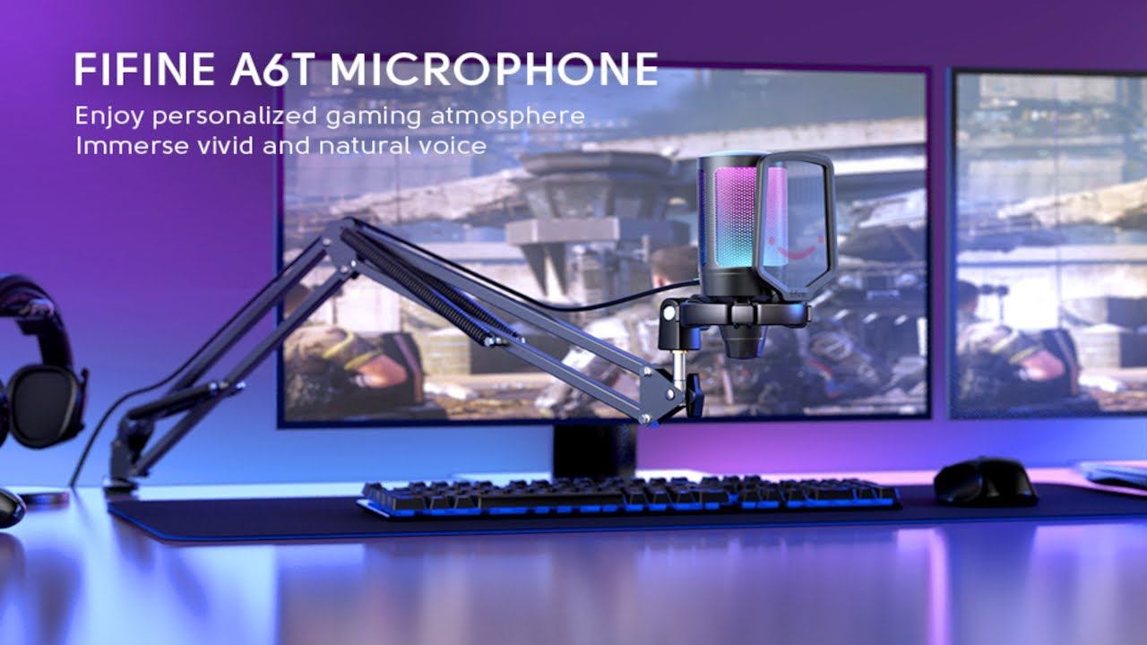 Обзор микрофона Fifine Ampligame A6T [Распаковка]