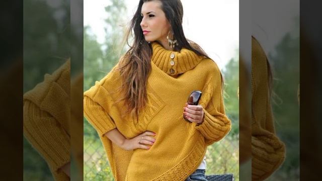 winter fashion trends wool warm knit poncho fashion смотреть онлайн