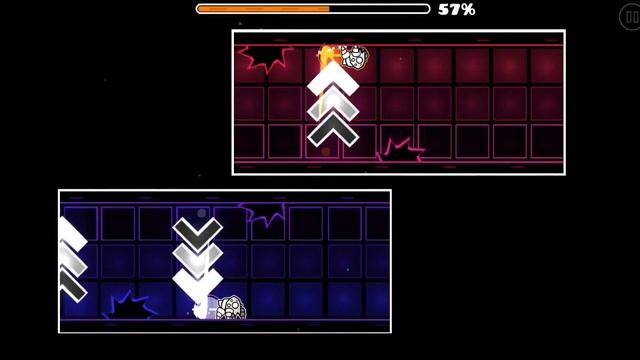 «Geometry Dash» (2.111) «Rush» от/by «DHaner» (все монетки/all coins) (Hard/Сложно, 4⭐) смотреть онлайн