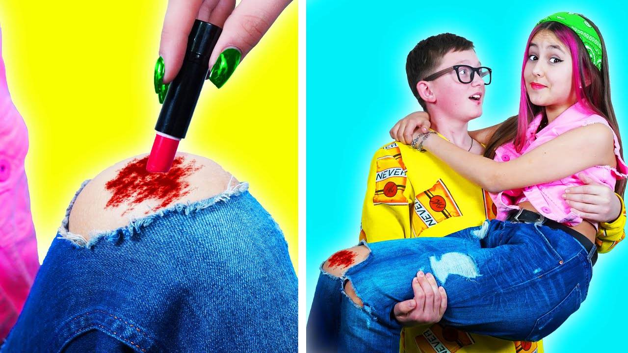 Пранки над Друзьями в школе Смешные моменты с Одноклассниками смотреть онлайн