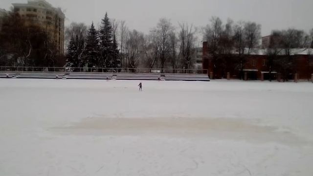 Катя на катке 01.01.2015