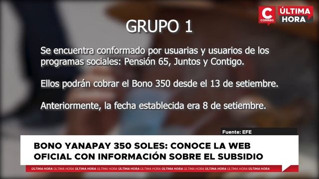BONO YANAPAY 350 SOLES: LINK OFICIAL para consultar si soy beneficiario смотреть онлайн