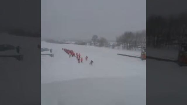 Снегоборьба на Сахалине)))