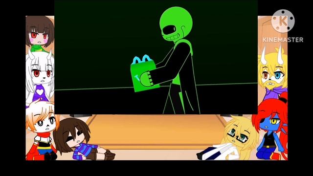 Реакция Андертейл на Green Sans A Totally Serious Battle смотреть онлайн