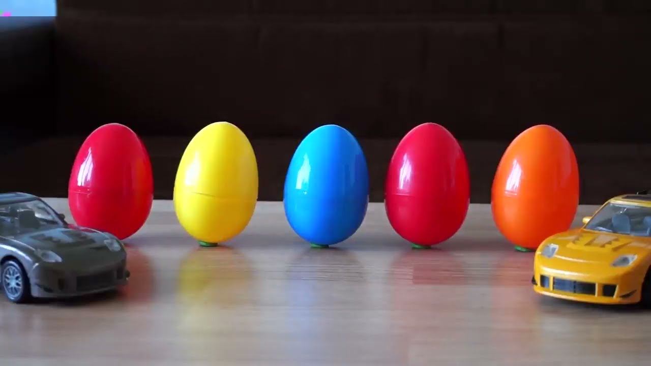 Машинки. Считаем яйца и машинки. Развивающий мультфильм смотреть онлайн