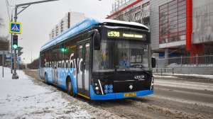 Поездка на автобусе ЛиАЗ-6274 по маршруту №538 (30.01.2025). Полный маршрут