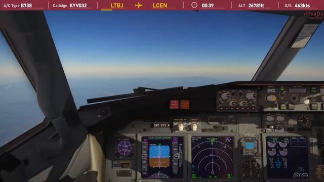 LTBJ-LCEN A historic flight| B737 | X-PLANE 11 | Live смотреть онлайн