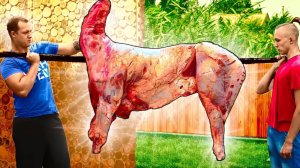 ПРИГОТОВИЛИ ОГРОМНОГО ОЛЕНЯ ВЕСОМ 95 КИЛОГРАММ ВАНЗАЙ vanzai в 4K