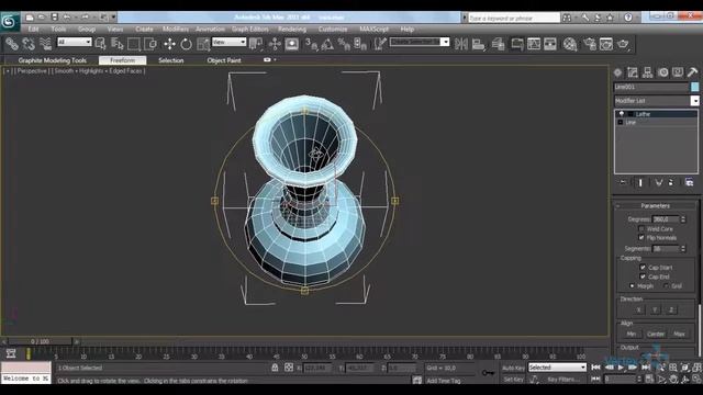 11 Моделирование вазы в 3d max смотреть онлайн
